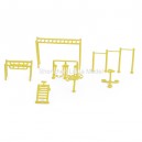 unpainted fitness equipment