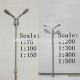 double head copper lamp---scale lamp scale light metal lamp