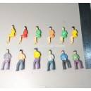 1:75 OO scale sitting figures