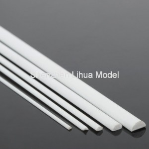 ABS half round rod---ABS half round stick materials