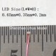 0201 LED with copper wire