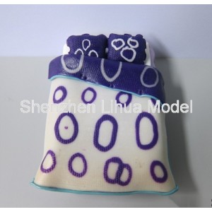 ceramic double bed 02---1:25 scale mode Interior bed