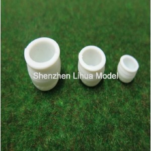 flower pot---ABS scale architectural miniature model pot