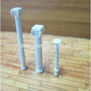marble pillar---roman column plastic white architecture model