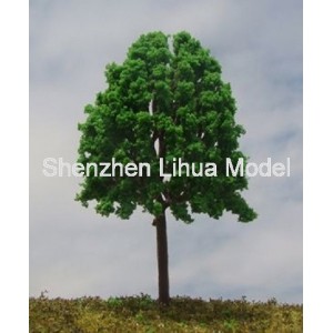 scenery tree 01A---middle green model scale plastic tree 