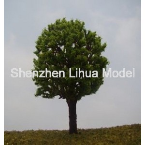 scenery tree 01B---dark green model scale plastic tree 