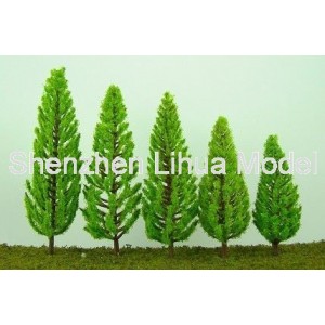 scenery tree 03A---light green scale plastic tree 