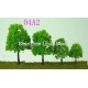 scenery tree 04A---light green scale plastic tree 