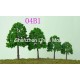 scenery tree 04B---light green scale plastic tree 