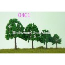 scenery tree 04C---dark green scale plastic tree 