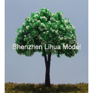 flower tree 02C---plastic model scale miniature color tree