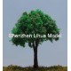 flower tree 02D---plastic model scale miniature color tree