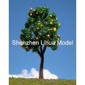 fruit tree 02---orange color  model scale miniature fruit tree