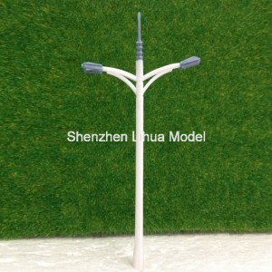 street lamp 04----double head model scale street lamp