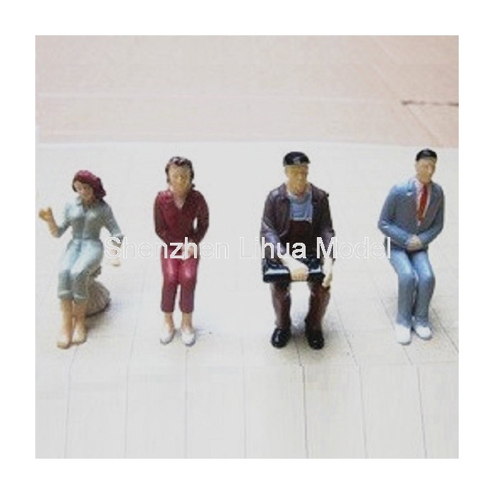 thumbnail image 2 of G Scale Painted Seated Figures – 12pc Set, 1:22.5-1:25 Scale For Model Railway 2 of 6