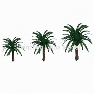 cycad coconut tree---plastic architectural model tree