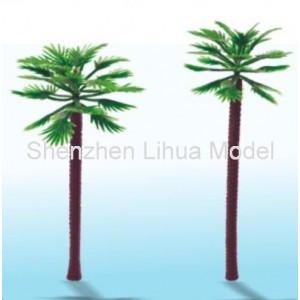 thin stem palm tree---plastic architectural model tree