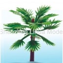 thin stem short palm tree---plastic architectural model tree