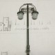 LHM08 metal yard lamp----double head