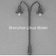 LHM507 metal yard lamp----double head