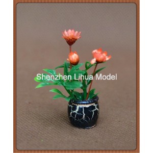 ABS flower pot 03---flower pot architectural model pot