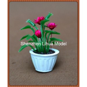 ABS flower pot 10---flower pot architectural model pot