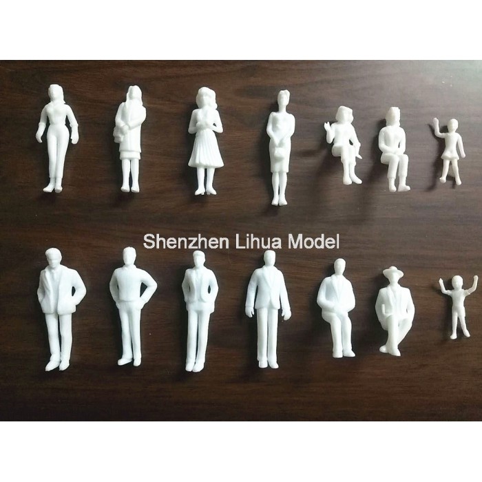 1 25 Scale Model White Figures Unpainted People ABS Crafts Accessories 10 Pcs for sale online 