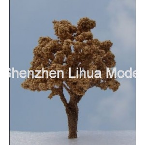 wood color wire tree 13--model train OO HO TT N scale