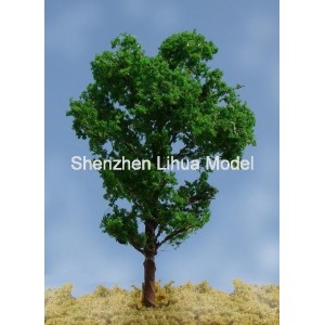 silk leaf wire tree 02--model train tree OO HO TT N scale