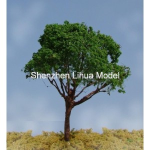 silk leaf wire tree 07--model train tree OO HO TT N scale