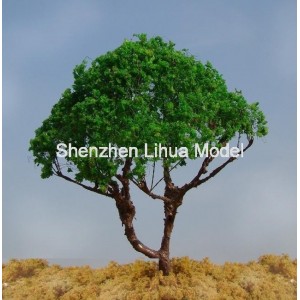 silk leaf wire tree 08--model train tree OO HO TT N scale