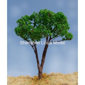 silk leaf wire tree 09--model train tree OO HO TT N scale