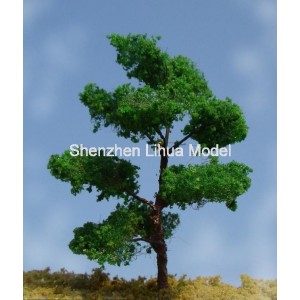 silk leaf wire tree 15--model train tree OO HO TT N scale