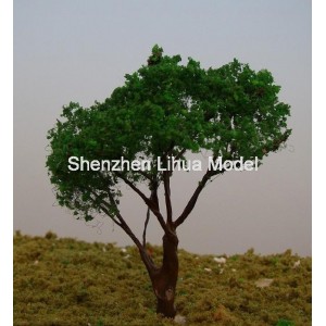 silk leaf wire tree 16--model train tree OO HO TT N scale