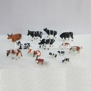 color cattle---1:87 1:150 painted cattles model cow 