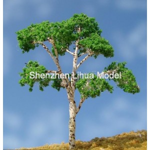 silk leaf wire tree 27--model train tree OO HO TT N scale
