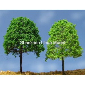 silk leaf wire tree 47--model train tree OO HO TT N scale