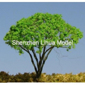 silk leaf wire tree 49A--model train tree OO HO TT N scale