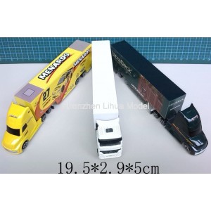 1:75 plastic container truck--lightless 